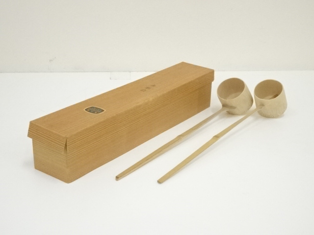 茶道具　高野宗陵作　茶杓　銘「好日」　前大徳　宮西玄性書付　共箱　C　5159 茶道具 高野宗陵作 茶杓 銘「好日」 前大徳 宮西玄性書付 共